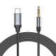 Tech-Protect UltraBoost audio USB-C / 3.5mm mini jack cable 1 m - black ACCESORIES