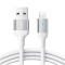Joyroom S-UL012A10 Braided USB-A to Lightning Cable Λευκό 2m
