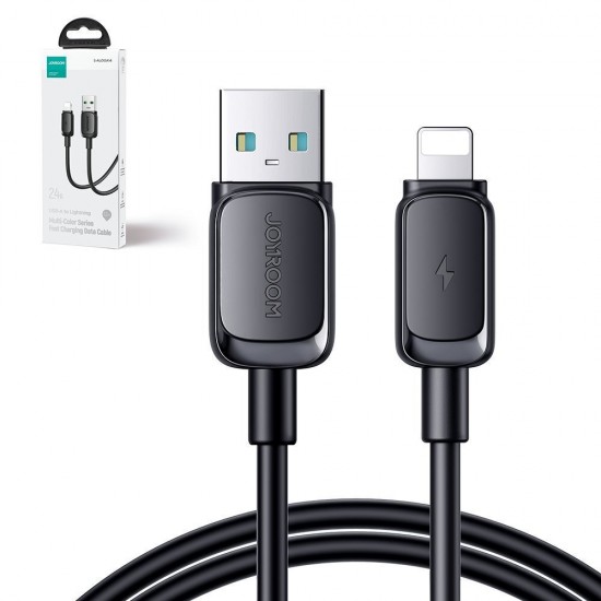 Joyroom Multi-Color Series A14 Lightning /USB-A 2.4A 1.2 m Cable - Black ACCESORIES