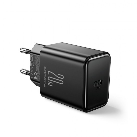 Joyroom Φορτιστής Χωρίς Καλώδιο με Θύρα USB-C 20W Power Delivery Μαύρος (JR-TCF06) ACCESORIES