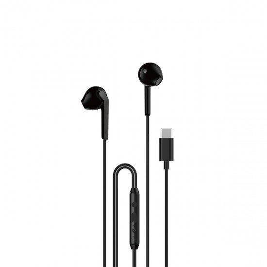 Dudao X3C In-ear Handsfree Ακουστικά με Βύσμα USB-C Μαύρο ACCESORIES