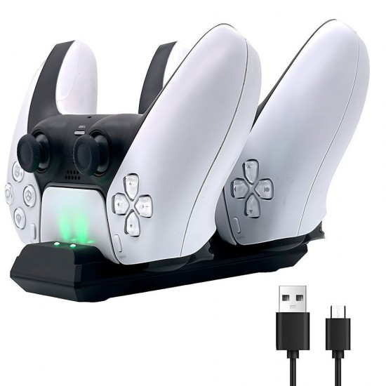 PS5 controller charging double dock charge P201 white ACCESORIES