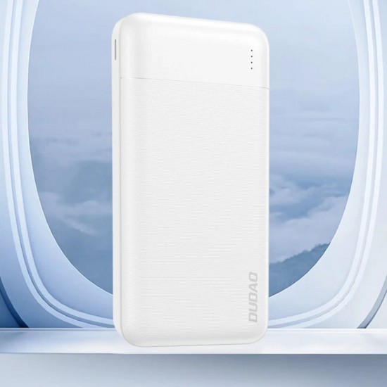 Powerbank Dudao K18-1W 10000mAh USB-A / USB-C / Micro USB - white ACCESORIES