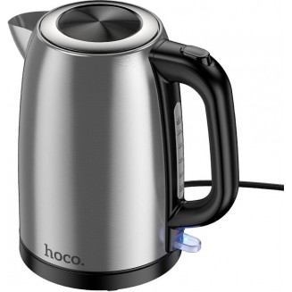 HOCO stainless steel electric kettle 1,7L HE12 stainless steel