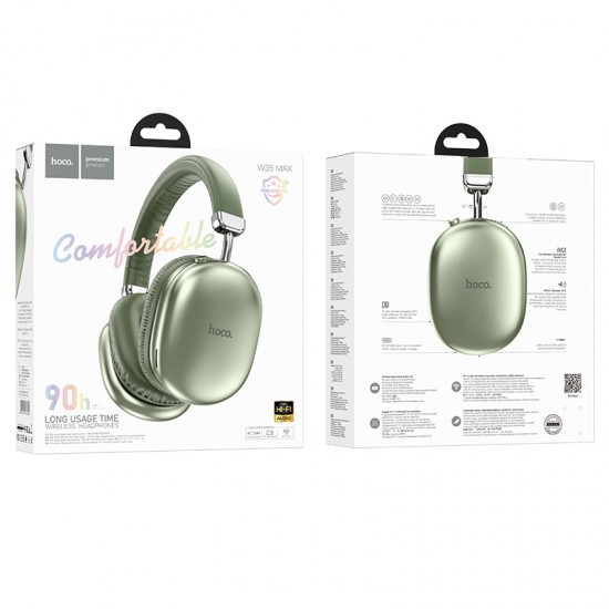 HOCO wireless bluetooth headphones W35 Max green ACCESORIES