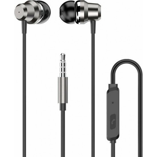Ακουστικά Dudao in-ear με χειριστήριο και μικρόφωνο mini jack 3,5 mm ασημί (X10 Pro silver) ACCESORIES