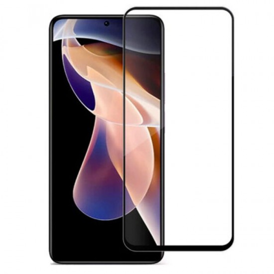Tempered Glass 3D  Full Cover & Full Glue για Xiaomi Poco X5 5G / Redmi Note 12 - Μαύρο XIAOMI
