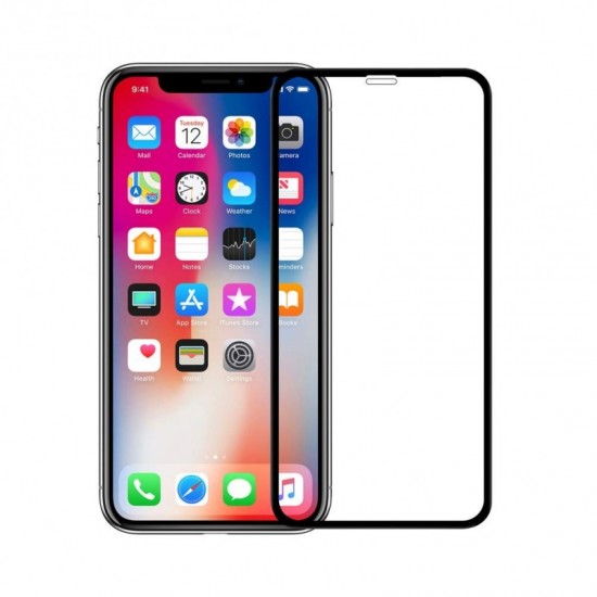  Tempered Glass 3D Full Cover & Full Glue για iPhone Xs Max - Μαύρο ΠΡΟΣΤΑΣΙΕΣ ΟΘΟΝΗΣ 