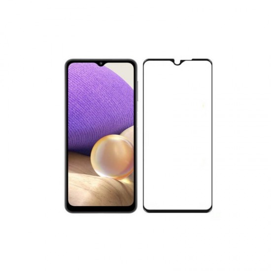 Tempered Glass 3D  Full Cover & Full Glue για Samsung Galaxy A32 4G - Μαύρο 