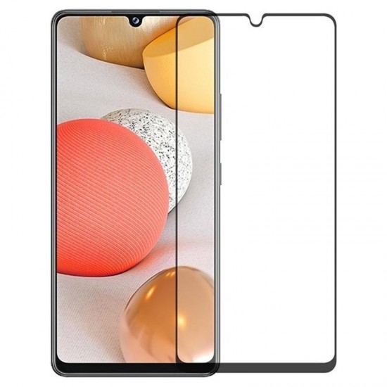Tempered Glass 3D  Full Cover & Full Glue για Samsung Galaxy A42 - Μαύρο 