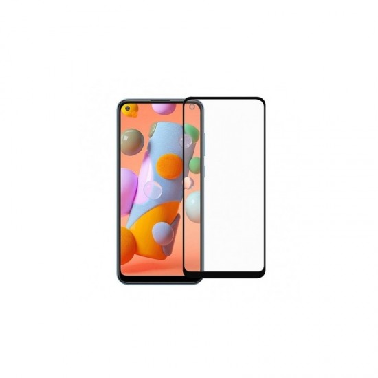 Tempered Glass 3D  Full Cover & Full Glue για Samsung Galaxy A72/A73 - Μαύρο 