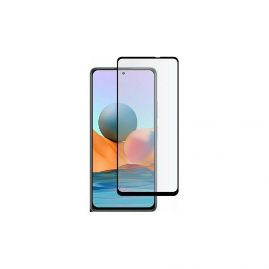 Tempered Glass 3D  Full Cover & Full Glue για Xiaomi Redmi Note 10 Pro - Μαύρο XIAOMI