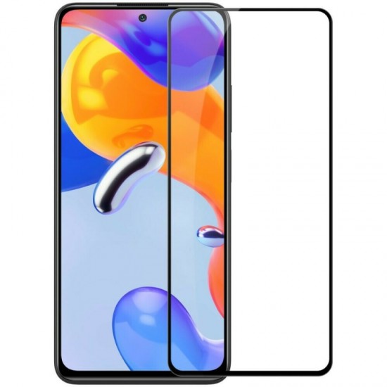 Tempered Glass 3D  Full Cover & Full Glue για Xiaomi Redmi Note 11 Pro - Μαύρο XIAOMI
