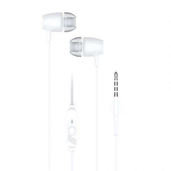 Wire earbuds Jack 3,5 mm Blue Star PA-E67 1,2 m white ACCESORIES
