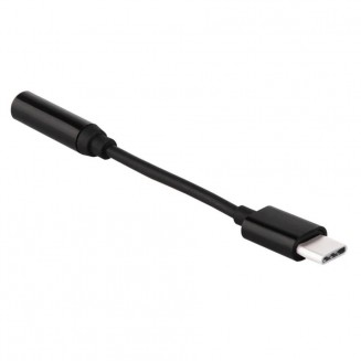 USB-C male - 3.5mm female Black