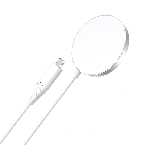Choetech Φορτιστής με Ενσωματωμένο Καλώδιο USB-C 15W Λευκός (T518-F) ΑΣΥΡΜΑΤΟΙ ΦΟΡΤΙΣΤΕΣ