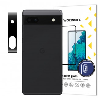 Wozinsky Full Tempered Glass Lens Protection Black for Pixel 6a