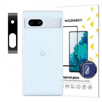 Wozinsky Full Tempered Glass Lens Protection Black for Pixel 7a