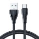 Joyroom S-UC027A11 Braided USB 2.0 Cable USB-C male - USB-A male Μαύρο 2m ΚΑΛΩΔΙΑ