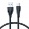 Joyroom S-UM018A11 Braided USB 2.0 to micro USB Cable Μαύρο 1.2m