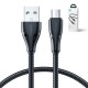 Joyroom S-UM018A11 Braided USB 2.0 to micro USB Cable Μαύρο 1.2m ΚΑΛΩΔΙΑ