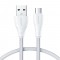 Joyroom S-UM018A11 Braided USB 2.0 to micro USB Cable Λευκό 1.2m