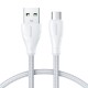 Joyroom S-UM018A11 Braided USB 2.0 to micro USB Cable Λευκό 1.2m ΚΑΛΩΔΙΑ