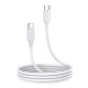 Joyroom S-CC060A9 USB 2.0 Cable USB-C male - USB-C male Λευκό 1m ΚΑΛΩΔΙΑ
