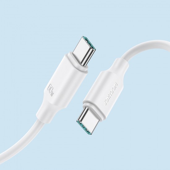 Joyroom S-CC060A9 USB 2.0 Cable USB-C male - USB-C male Λευκό 1m ΚΑΛΩΔΙΑ