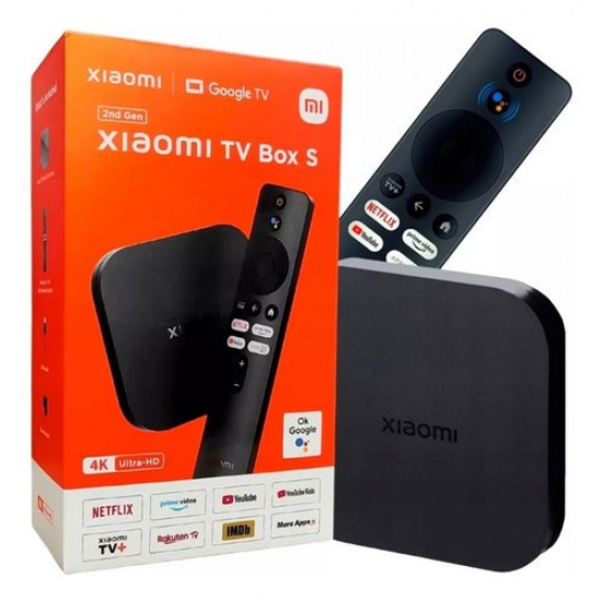 Xiaomi TV Box Mi Box S 2nd Gen 4K UHD Wi-Fi USB 2.0 2GB RAM and 8GB Storage Android OS (PFJ4151EU) Xiaomi ECO System